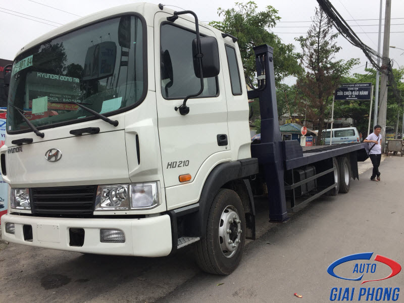  Xe tải nâng đầu và chở máy công trình Hyundai HD210 13.5 Tấn
