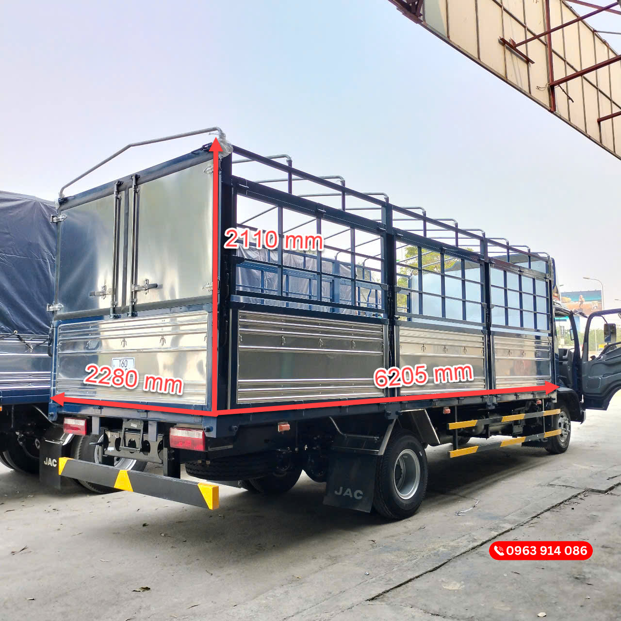 Kích thước thùng xe Jac N750 Plus E5