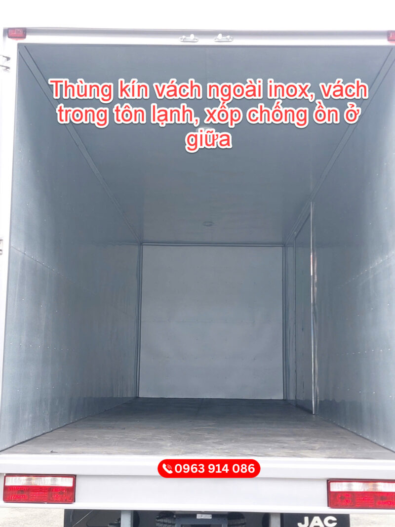 JAC N800 PLUS E5 Thùng Kín 7.6m, 8 Tấn, Động Cơ Cummins